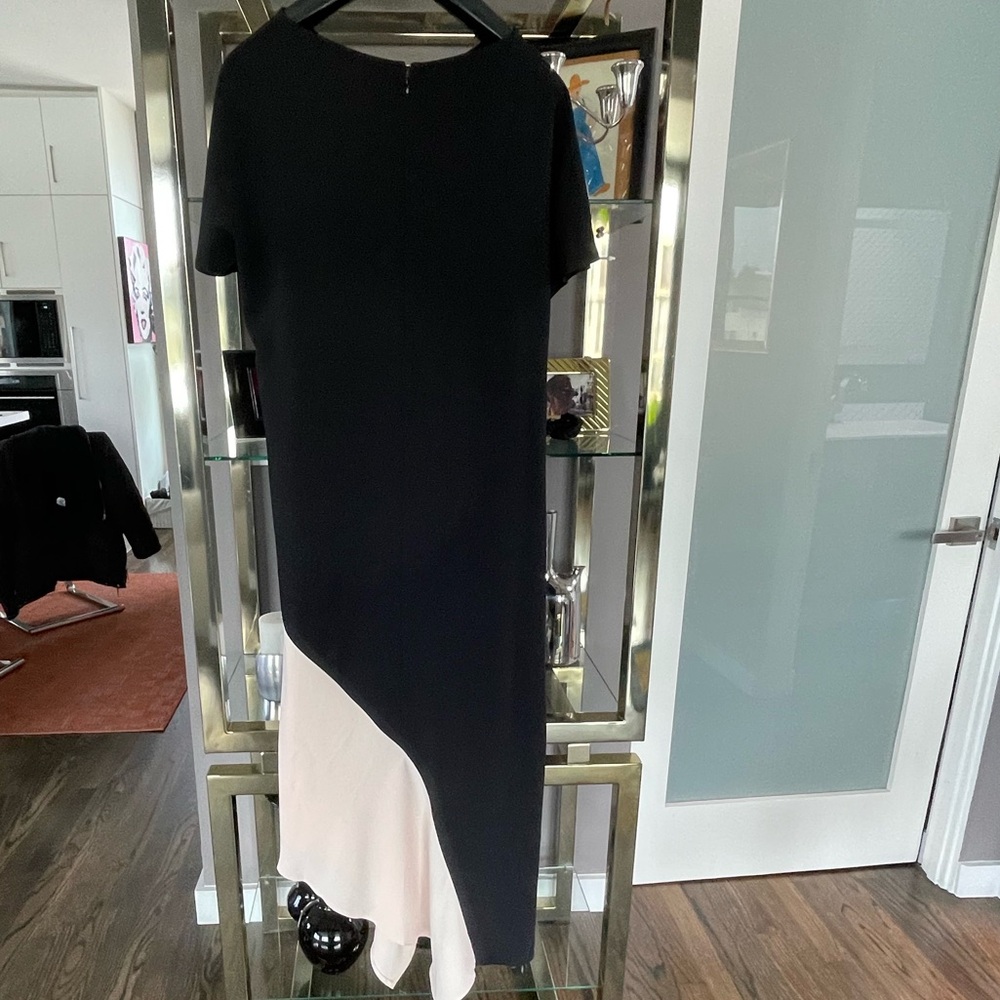 RUTI BLACK/PINK ASYMMETRICAL DRESS SZ 3 (see Ruti size chart)